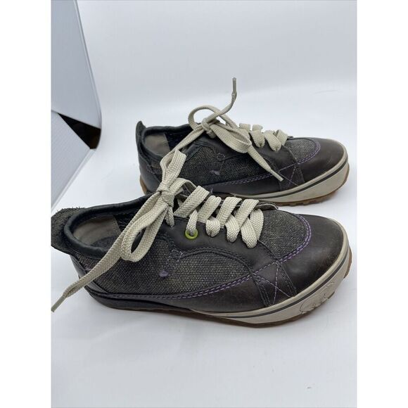 Sorel Mackenzie Lace Low Waterproof Leather Brown Grey Boots Fleece Lining S 6.5 - Picture 3 of 9